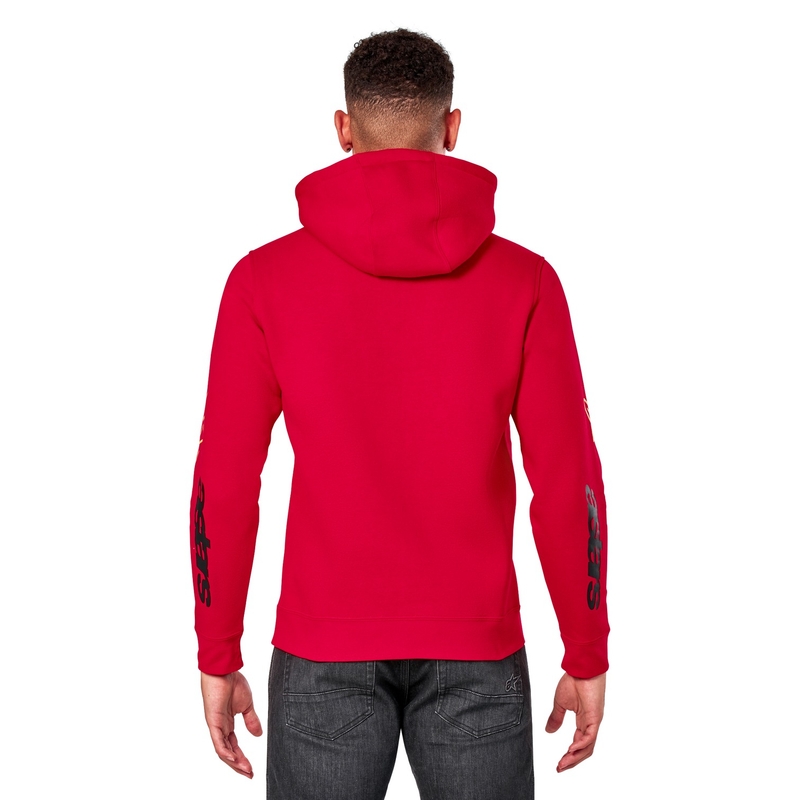 Mikina Alpinestars Elliptic Hoodie červená