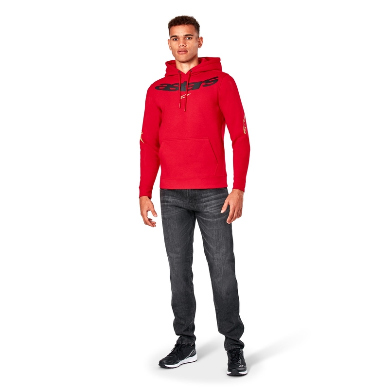 Mikina Alpinestars Elliptic Hoodie červená