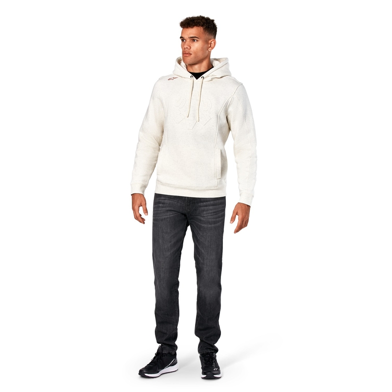 Mikina Alpinestars Substratus Hoodie světle šedá