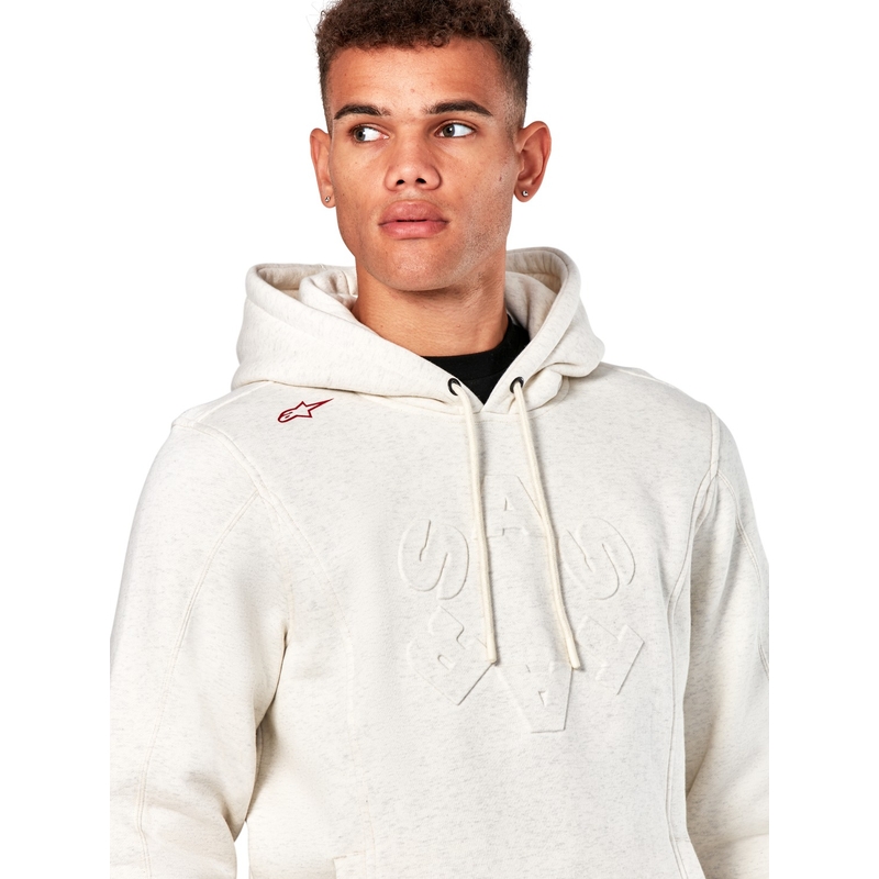 Mikina Alpinestars Substratus Hoodie světle šedá
