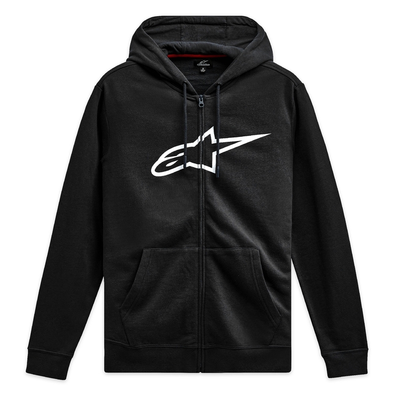 Alpinestars Ageless Zip Hoodie 3 musta ja valkoinen