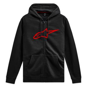 Alpinestars Ageless Zip Hoodie 3 musta ja punainen