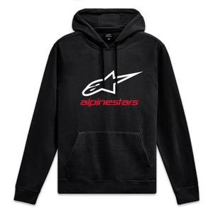 Alpinestars Always Hoodie 3 musta, valkoinen ja punainen