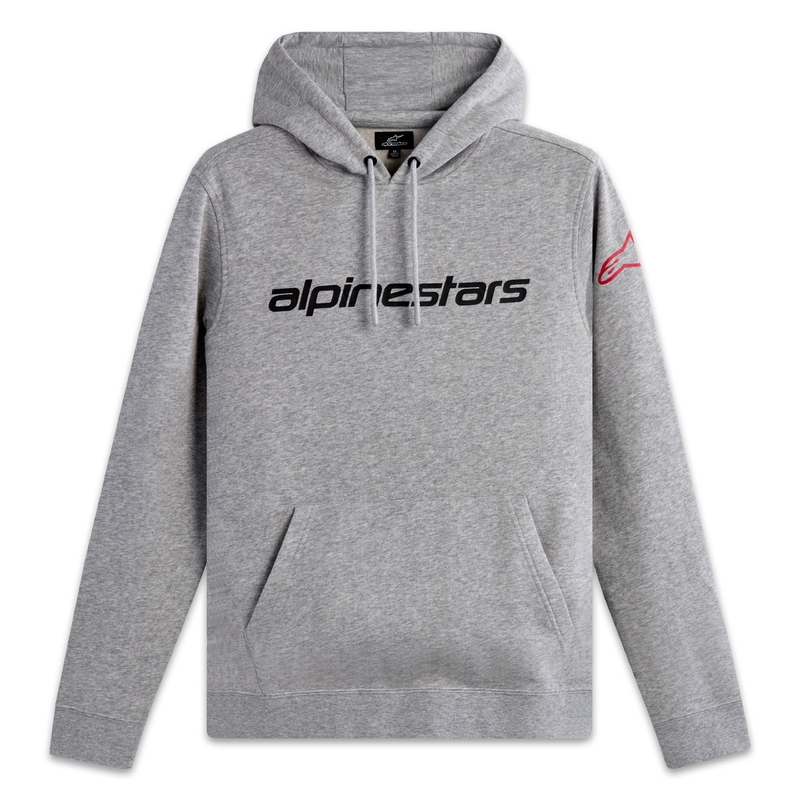 Alpinestars Wordmark huppari 3 harmaa-punainen-musta