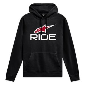 Alpinestars Ride Hoodie 4 musta, valkoinen ja punainen