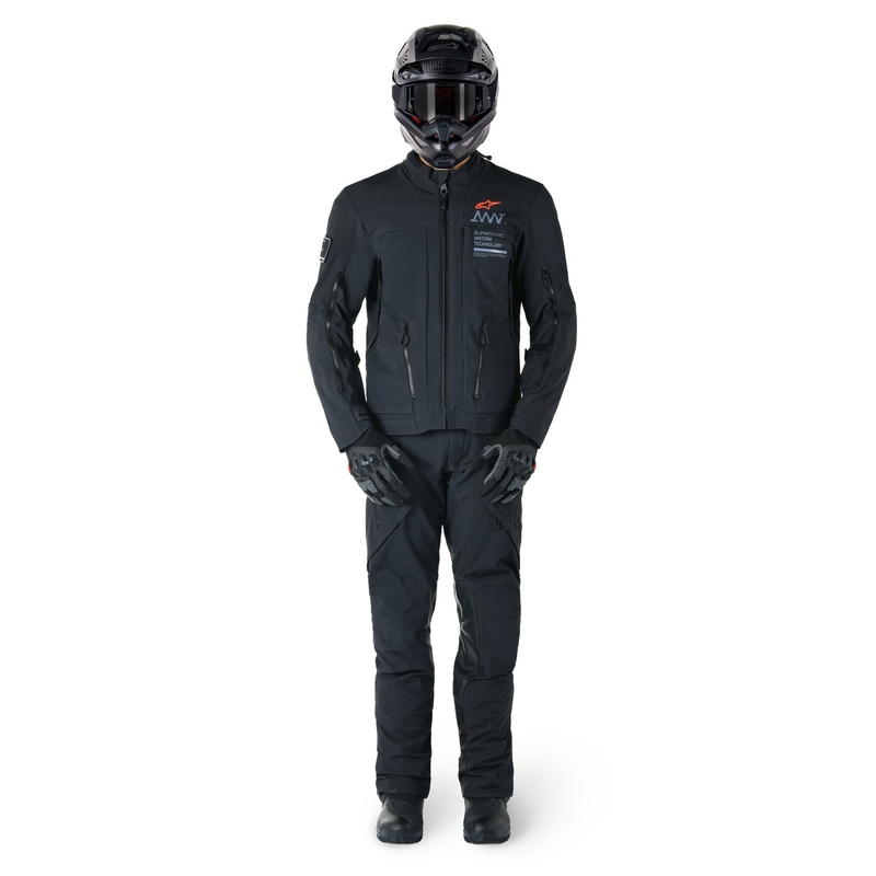 Alpinestars AMT-8 Stretch Drystar XF Moottoripyöräily takki Musta