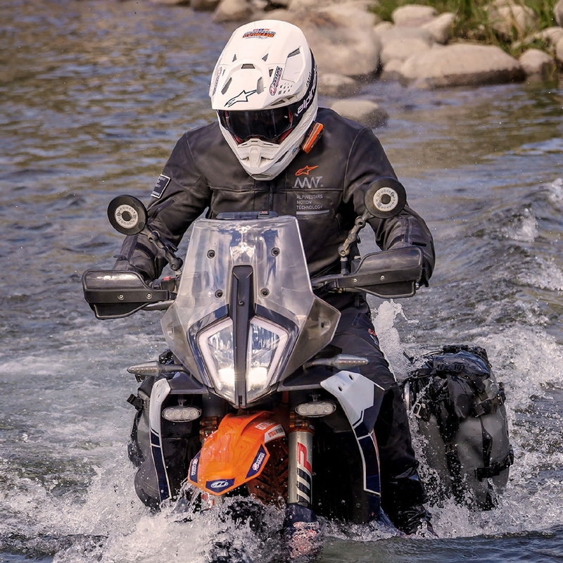 Alpinestars AMT-8 Stretch Drystar XF Moottoripyöräily takki Musta