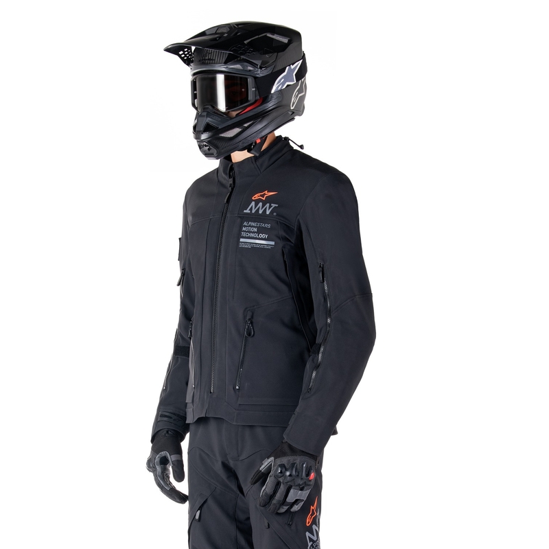 Alpinestars AMT-8 Stretch Drystar XF Moottoripyöräily takki Musta