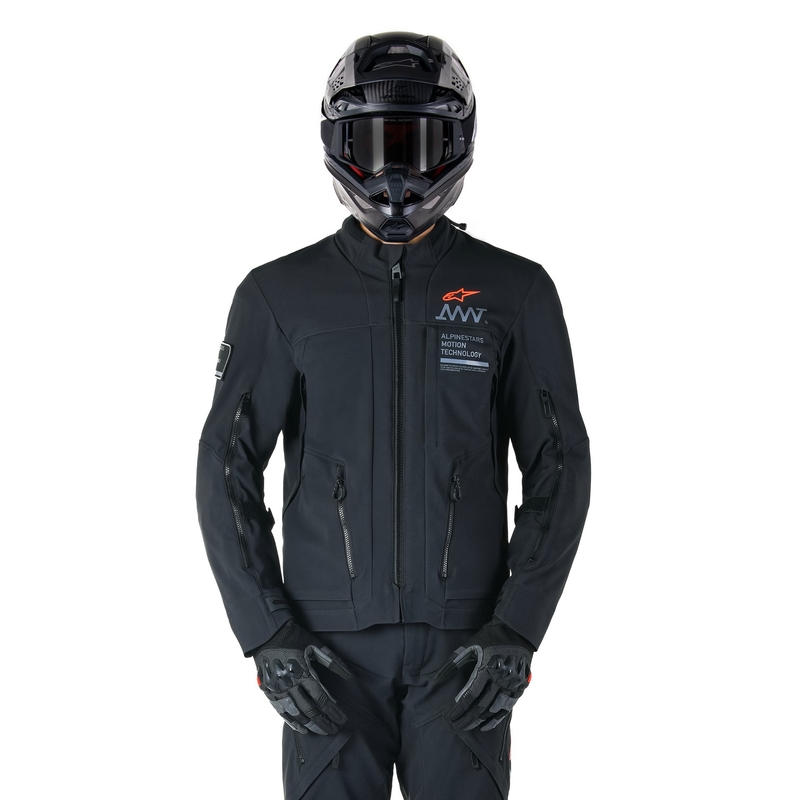 Alpinestars AMT-8 Stretch Drystar XF Moottoripyöräily takki Musta