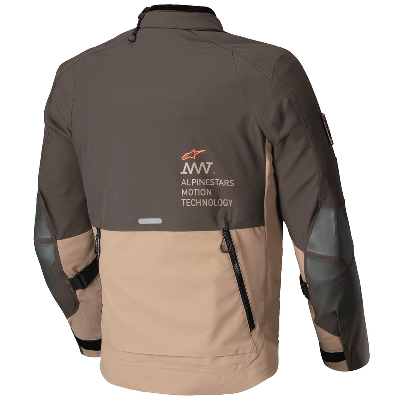Alpinestars AMT-8 Stretch Drystar XF ruskea-khaki Moottoripyöräily takki