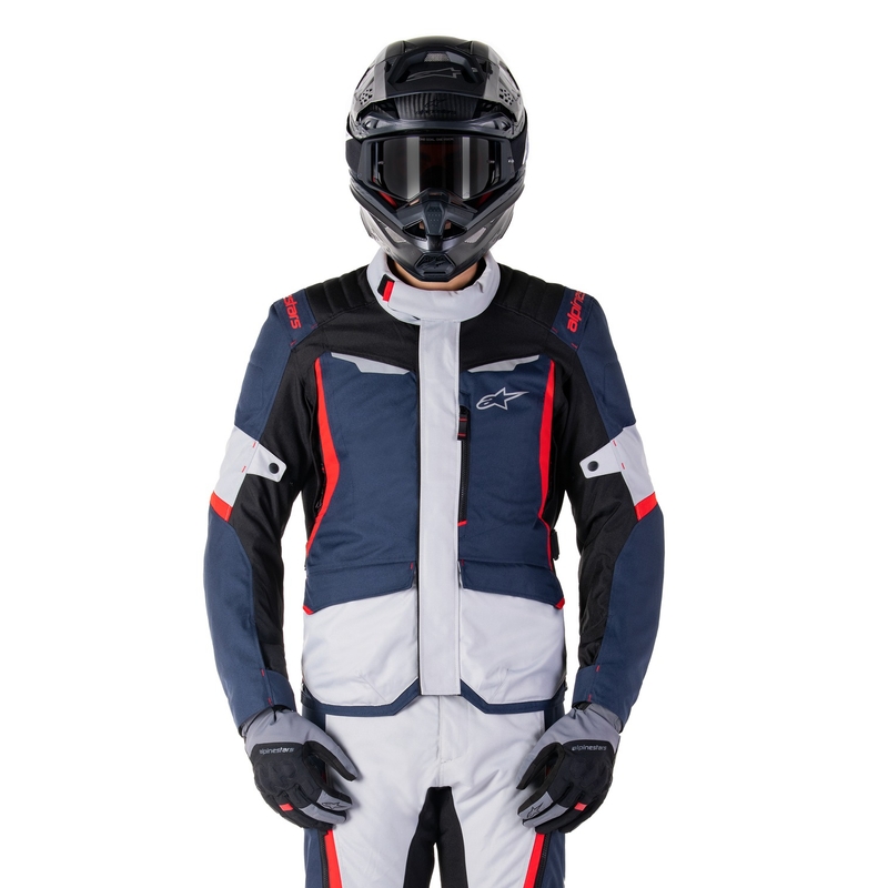 Alpinestars ST-1 Vedenpitävä moottoripyöräily takki tummansininen-musta-punainen