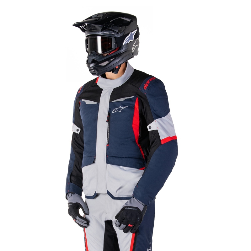 Alpinestars ST-1 Vedenpitävä moottoripyöräily takki tummansininen-musta-punainen