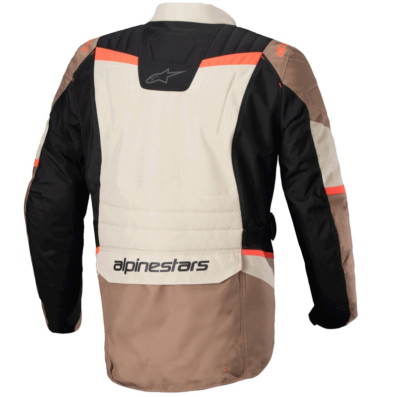 Alpinestars ST-1 Vedenpitävä khaki-hiekka-musta-fluo-punainen moottoripyörätakki