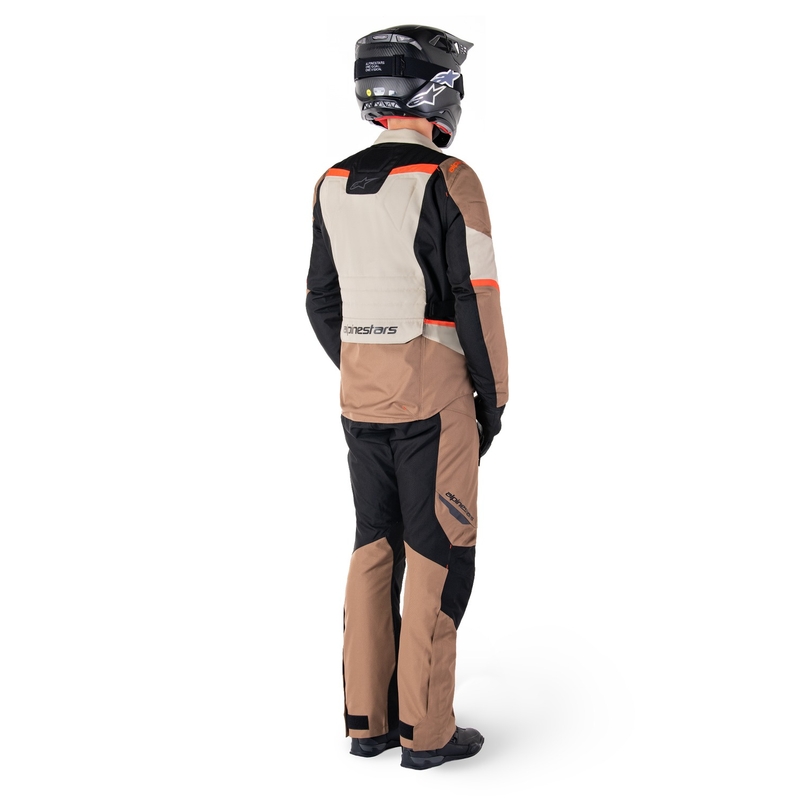 Alpinestars ST-1 Vedenpitävä khaki-hiekka-musta-fluo-punainen moottoripyörätakki