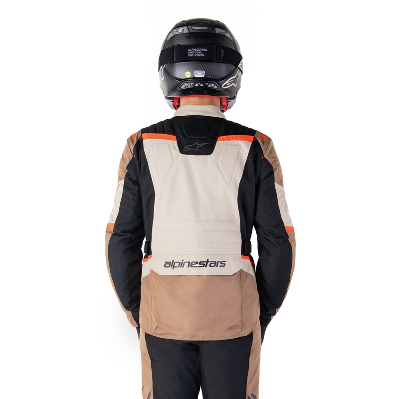 Alpinestars ST-1 Vedenpitävä khaki-hiekka-musta-fluo-punainen moottoripyörätakki