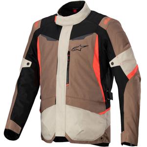 Alpinestars ST-1 Vedenpitävä khaki-hiekka-musta-fluo-punainen moottoripyörätakki