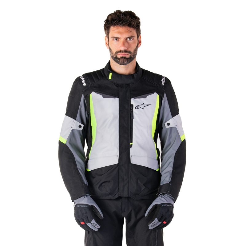 Alpinestars ST-1 Vedenpitävä harmaa-musta-fluokokeltainen moottoripyörätakki