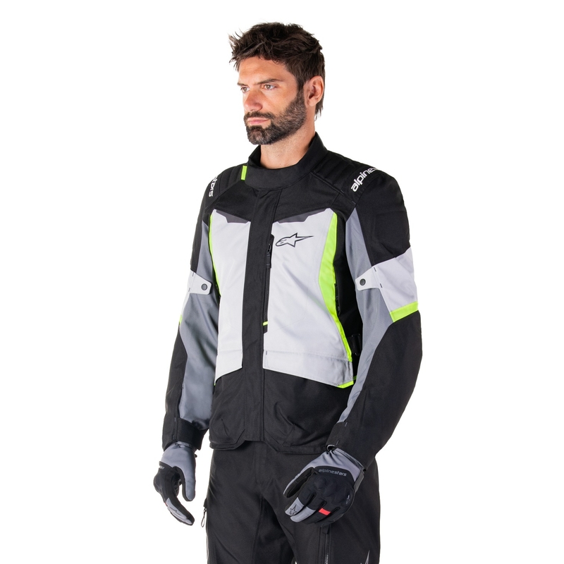 Alpinestars ST-1 Vedenpitävä harmaa-musta-fluokokeltainen moottoripyörätakki