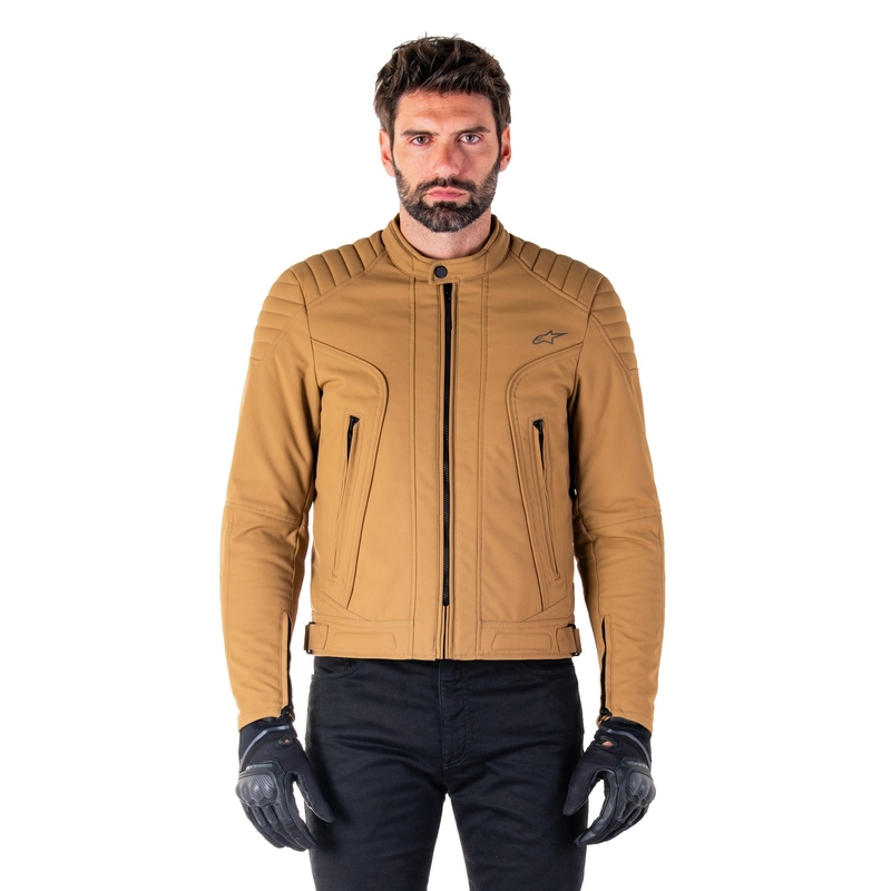 Alpinestars Clayton vedenkestävä vaaleanruskea moottoripyörä takki