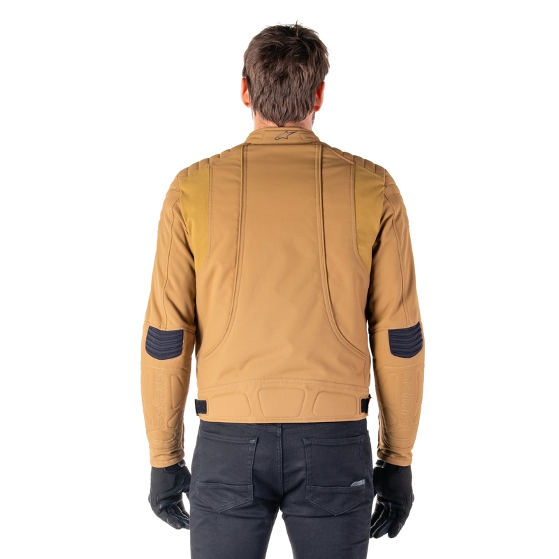 Alpinestars Clayton vedenkestävä vaaleanruskea moottoripyörä takki
