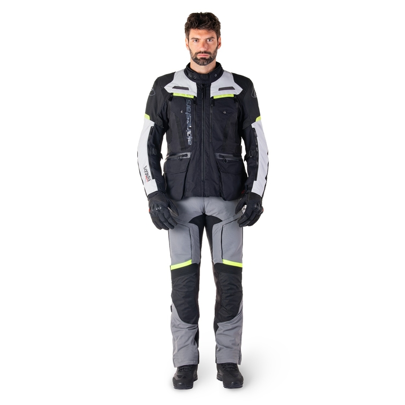 Alpinestars Bogota PRO Drystar musta-harmaa-fluo-keltainen moottoripyöräily takki
