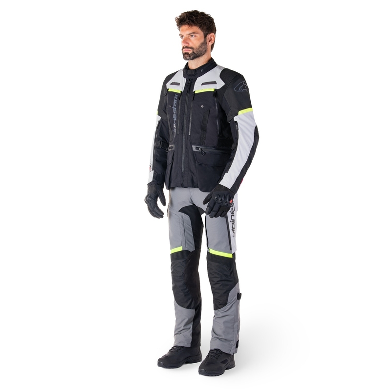 Alpinestars Bogota PRO Drystar musta-harmaa-fluo-keltainen moottoripyöräily takki