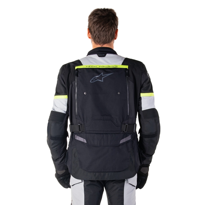 Alpinestars Bogota PRO Drystar musta-harmaa-fluo-keltainen moottoripyöräily takki