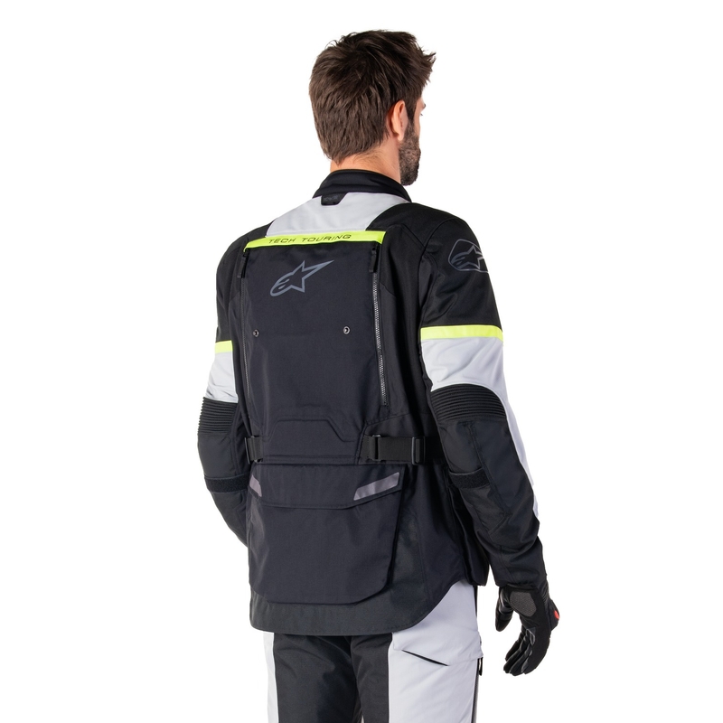 Alpinestars Bogota PRO Drystar musta-harmaa-fluo-keltainen moottoripyöräily takki