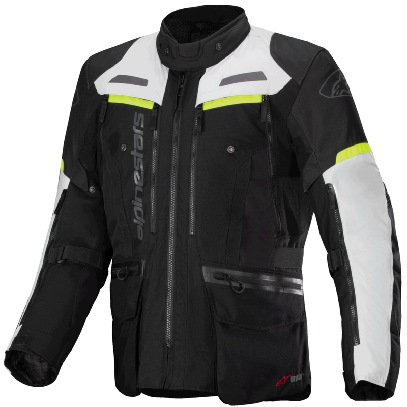 Alpinestars Bogota PRO Drystar musta-harmaa-fluo-keltainen moottoripyöräily takki