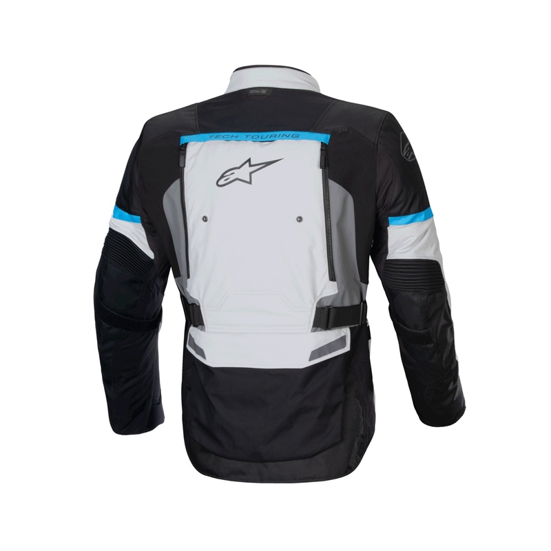 Alpinestars Bogota PRO Drystar harmaa-musta-sininen moottoripyörätakki
