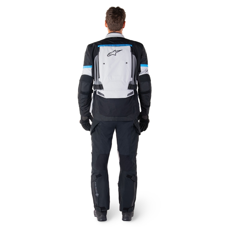 Alpinestars Bogota PRO Drystar harmaa-musta-sininen moottoripyörätakki