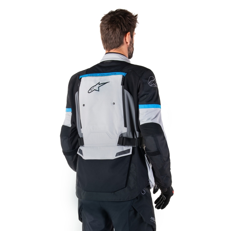 Alpinestars Bogota PRO Drystar harmaa-musta-sininen moottoripyörätakki