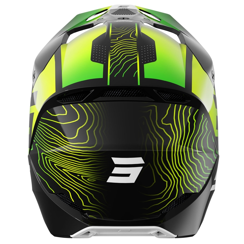 Motocross kypärä Shot Furious Apex fluo keltainen-musta