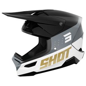 Motocross kypärä Shot Furious League kulta-musta
