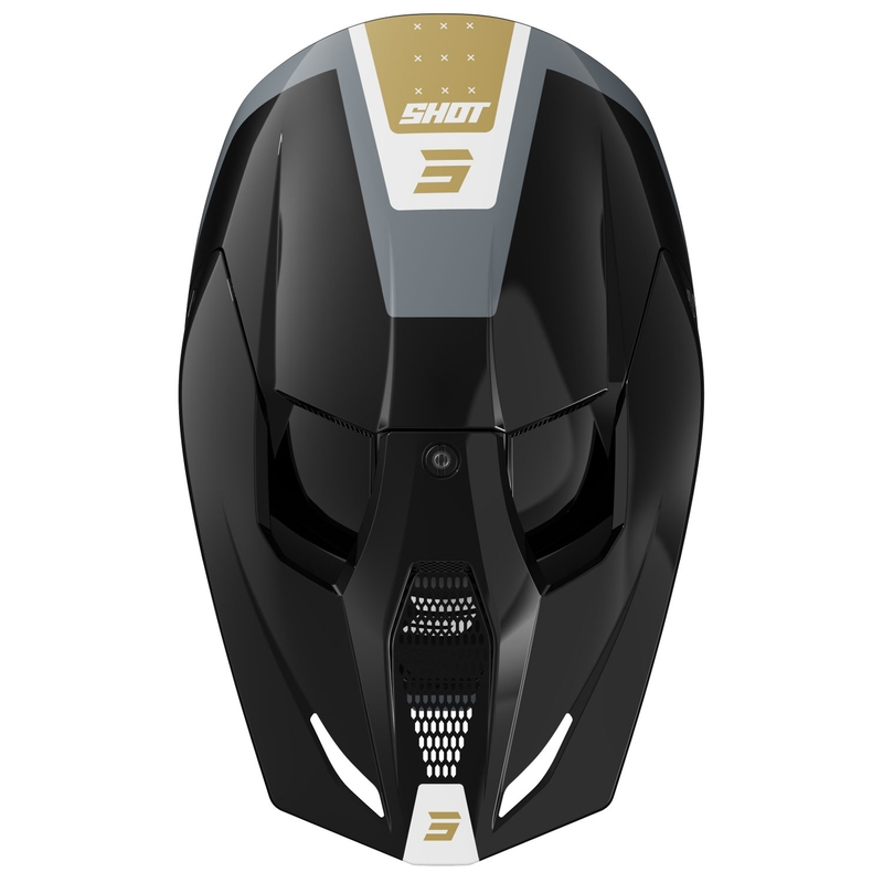 Motocross kypärä Shot Furious League kulta-musta