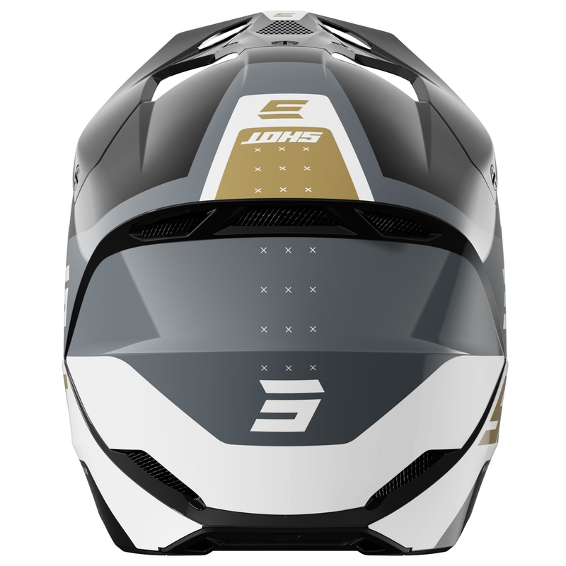 Motocross kypärä Shot Furious League kulta-musta