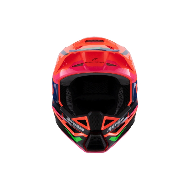 Lasten motocross kypärä Alpinestars S-M3 HAIDEN DEEGAN fluo oranssi-violetti-pink-vihreä