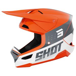Motocross kypärä Shot Furious League oranssi-harmaa