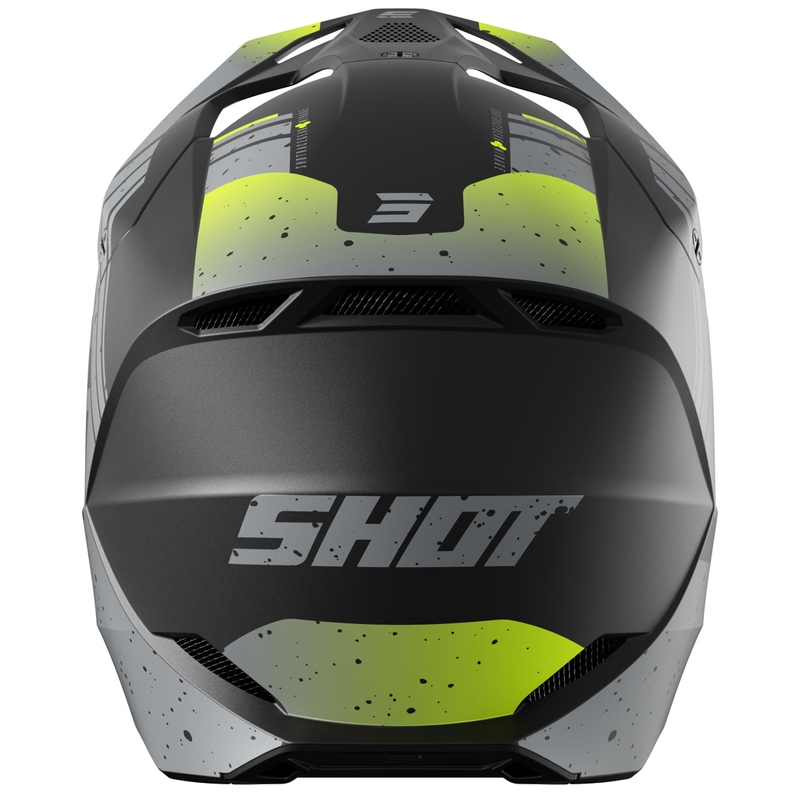 Motocross kypärä Shot Furious Mirage harmaa-fluo keltainen