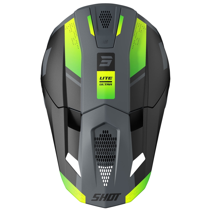 Motocross kypärä Shot Lite Ultra matt fluo keltainen