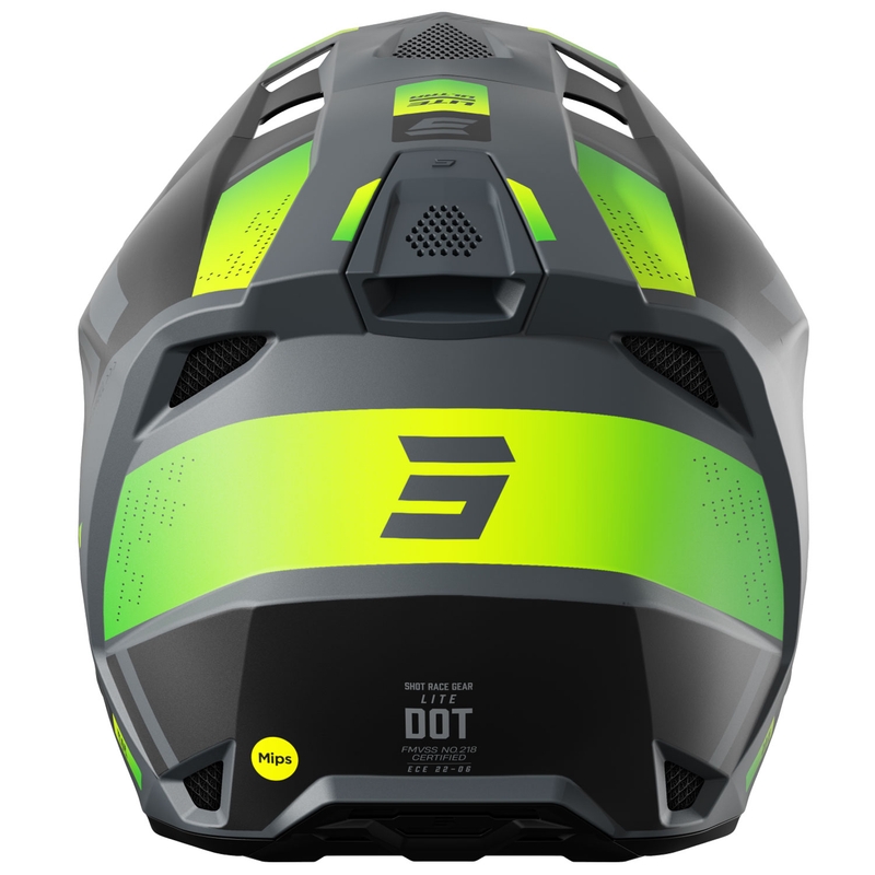 Motocross kypärä Shot Lite Ultra matt fluo keltainen