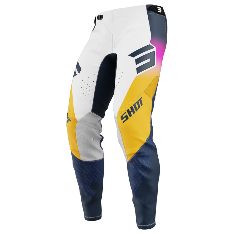 Shot Aerolite Ultra Motocross-housut sini-oranssi-vaaleanpunainen