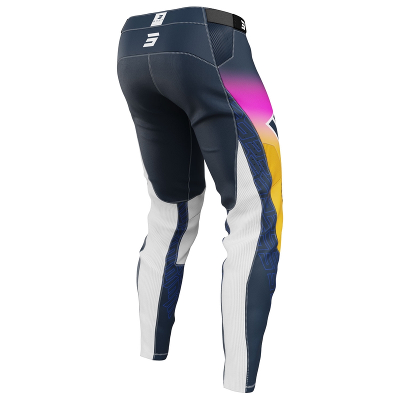 Shot Aerolite Ultra Motocross-housut sini-oranssi-vaaleanpunainen