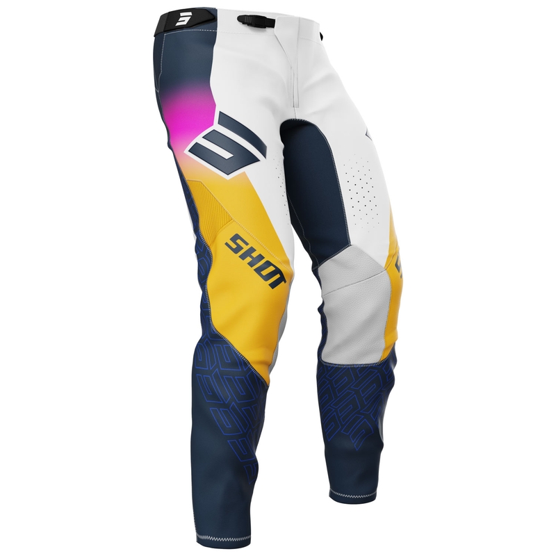 Shot Aerolite Ultra Motocross-housut sini-oranssi-vaaleanpunainen