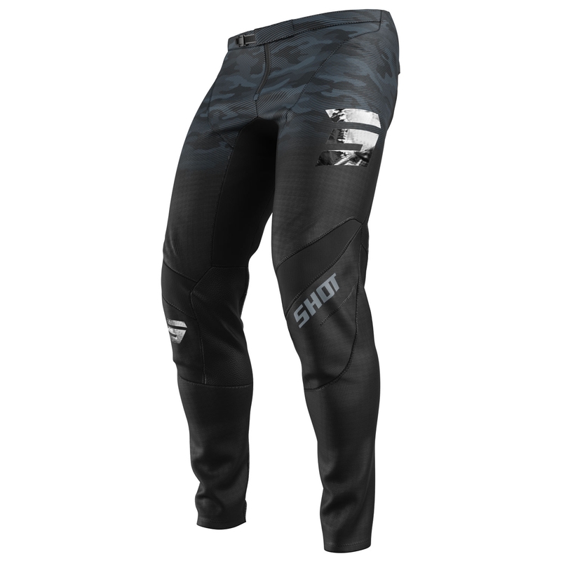 Motocross housut Shot Contact Tactic musta-harmaa