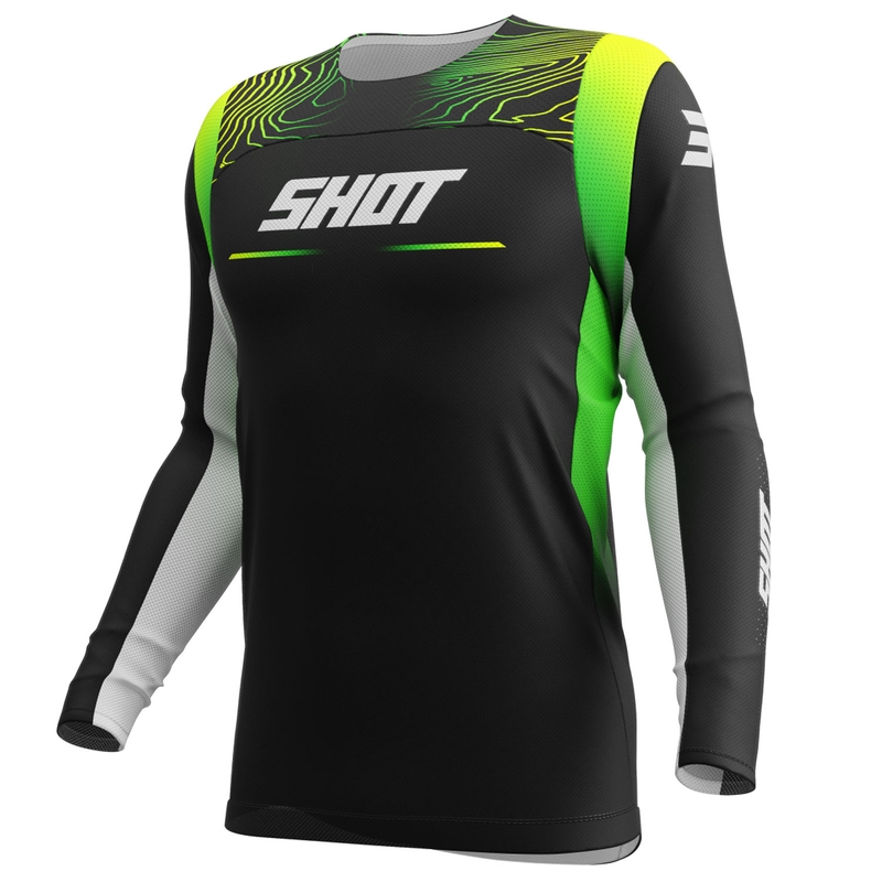 Motocross pelipaita Shot Contact Apex fluo keltainen