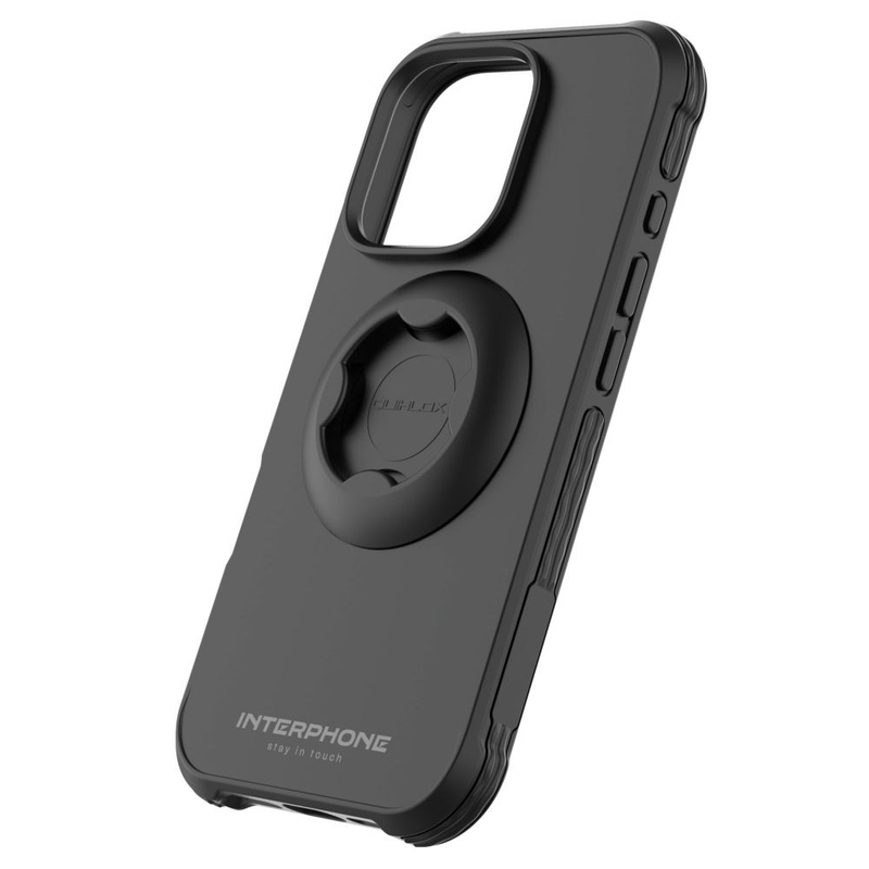 Suojakuori Interphone QUIKLOX Tetraforce Apple iPhone 16 Pro Maxille musta