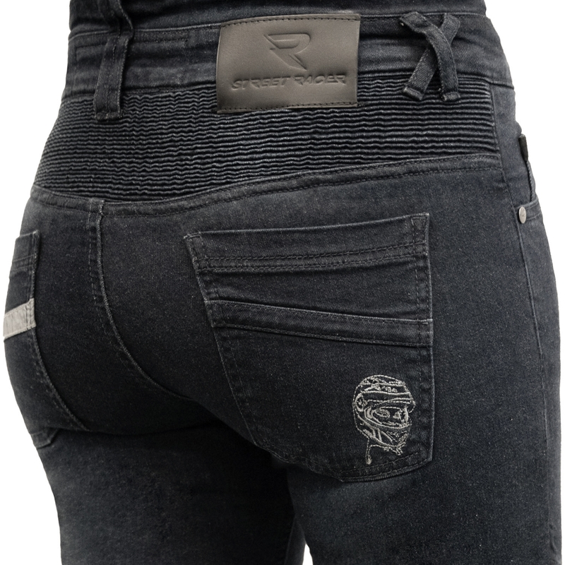 Naisten cropped farkut Street Racer Spike II musta