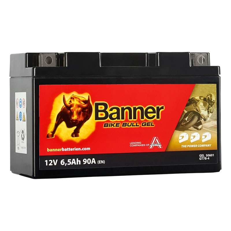 Geeliakku Banner Bike Bull GEL 506 01/BGT7B-4 - GT7B-4 12V, 6.5Ah, 90A alennusmyynti