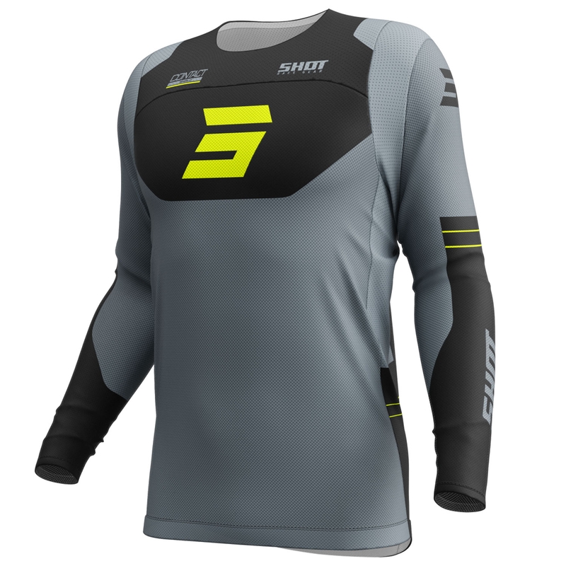 Motocross pelipaita Shot Contact Shield fluo keltainen